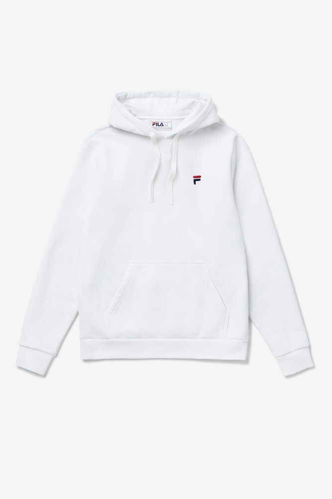 Fila Hoodie Mens White Luka - Ireland 47598-OYNW